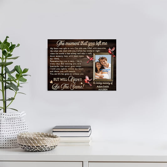Personalized Photo Poem Memorial Canvas – Beautiful Sympathy Gift