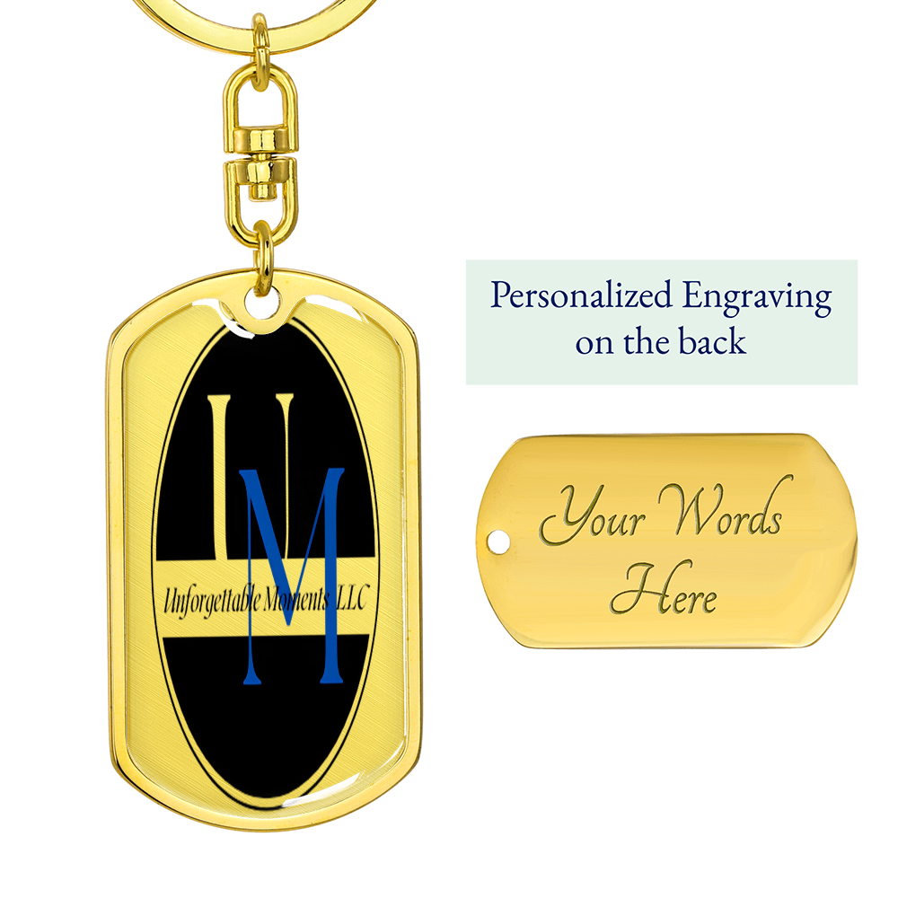 personalized graphic dog tag keychain