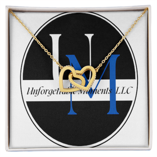 Interlocking Hearts Necklace for Women