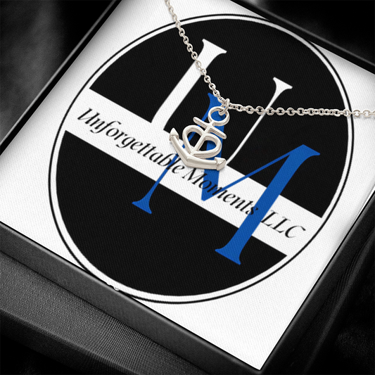 =anchor pendant necklace