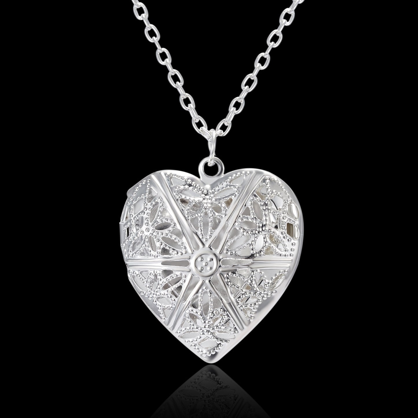 Heart Photo Locket Necklace