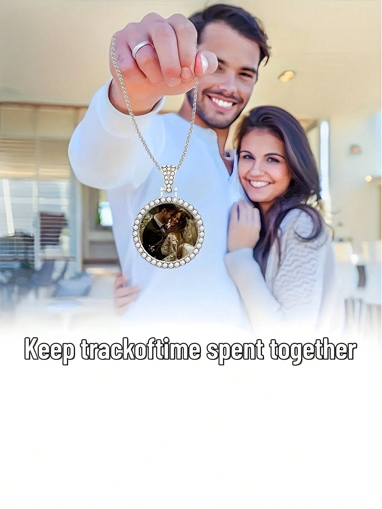 Custom Round Photo Pendant Necklace