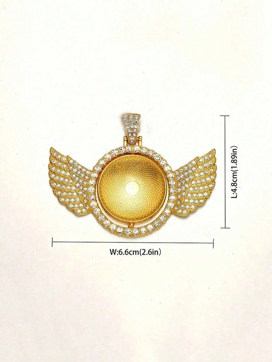 Angel Wings Photo Pendant Necklace