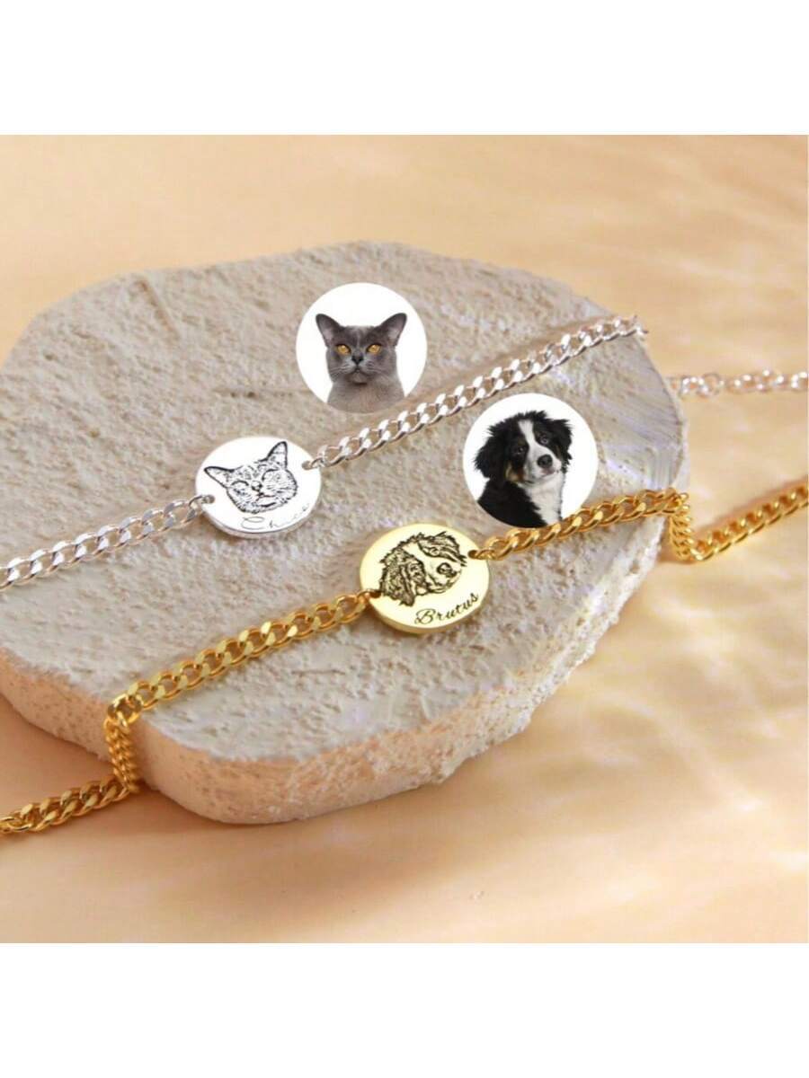 personalized pet photo dog tag