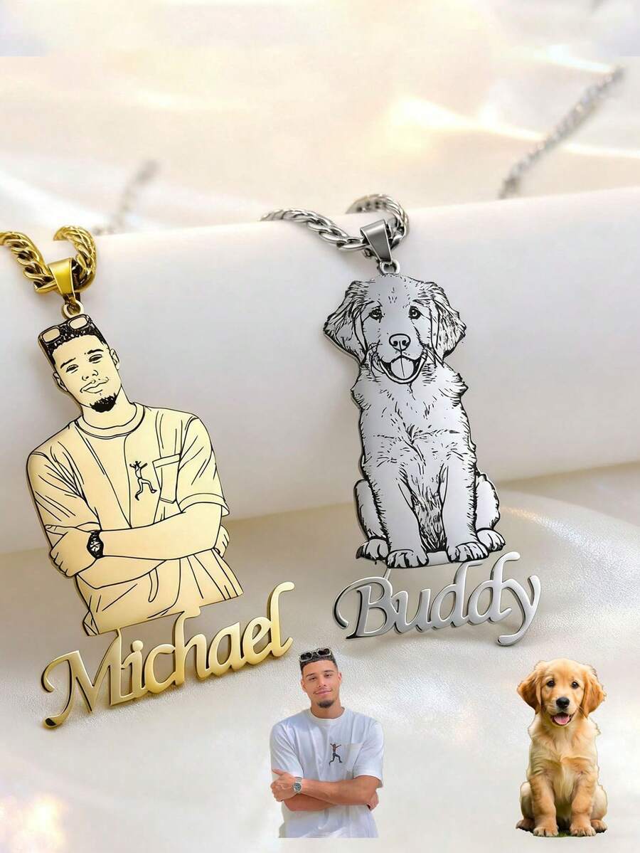 personalized pet photo dog tag