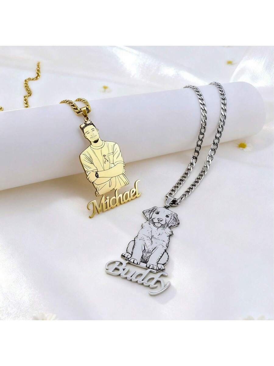 personalized pet photo dog tag