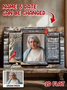 Custom Memorial Canvas – Personalized Photo, Name & Date