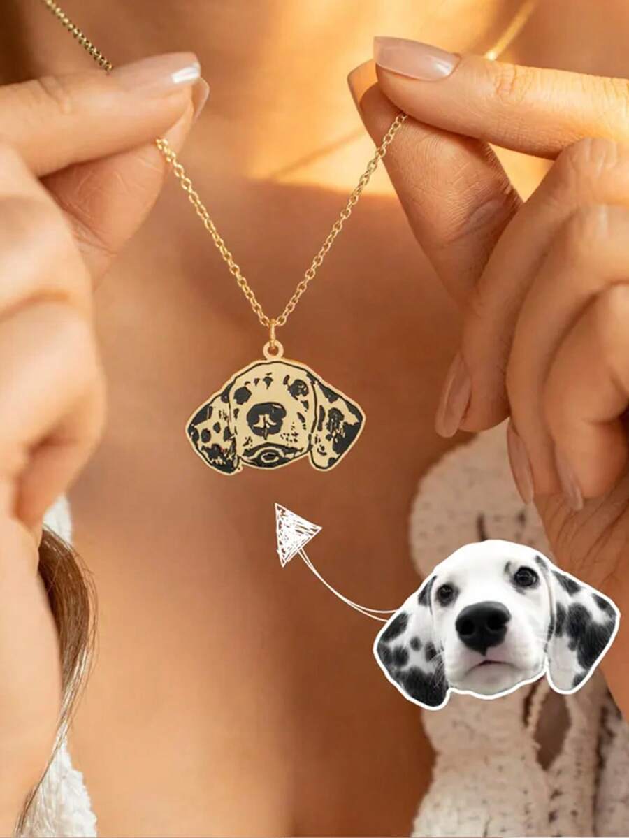 personalized pet photo dog tag