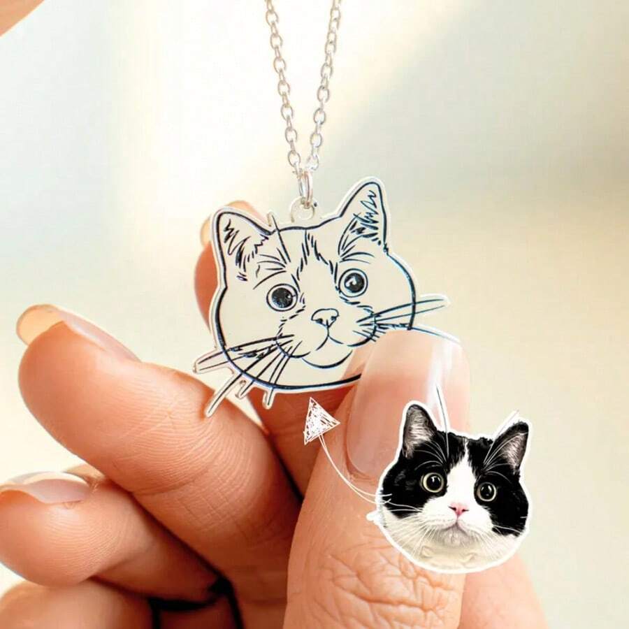 personalized pet photo dog tag