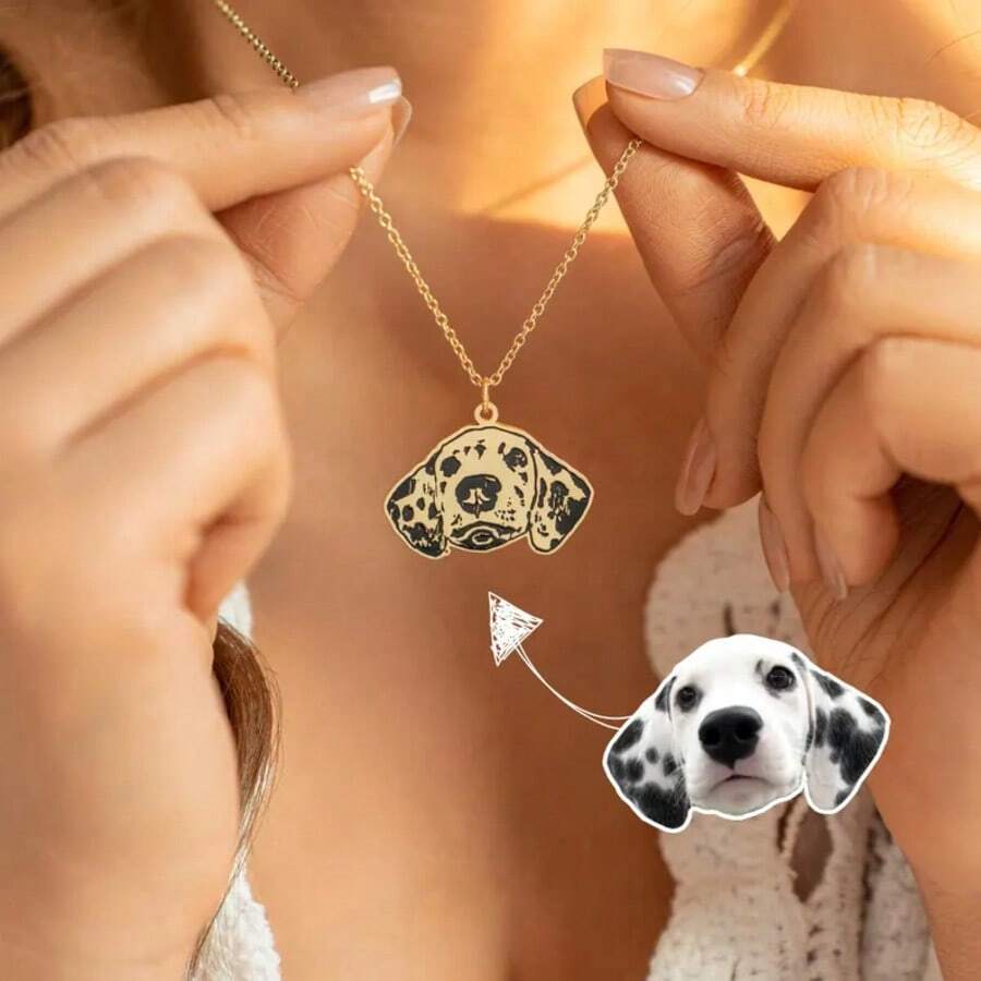 personalized pet photo dog tag