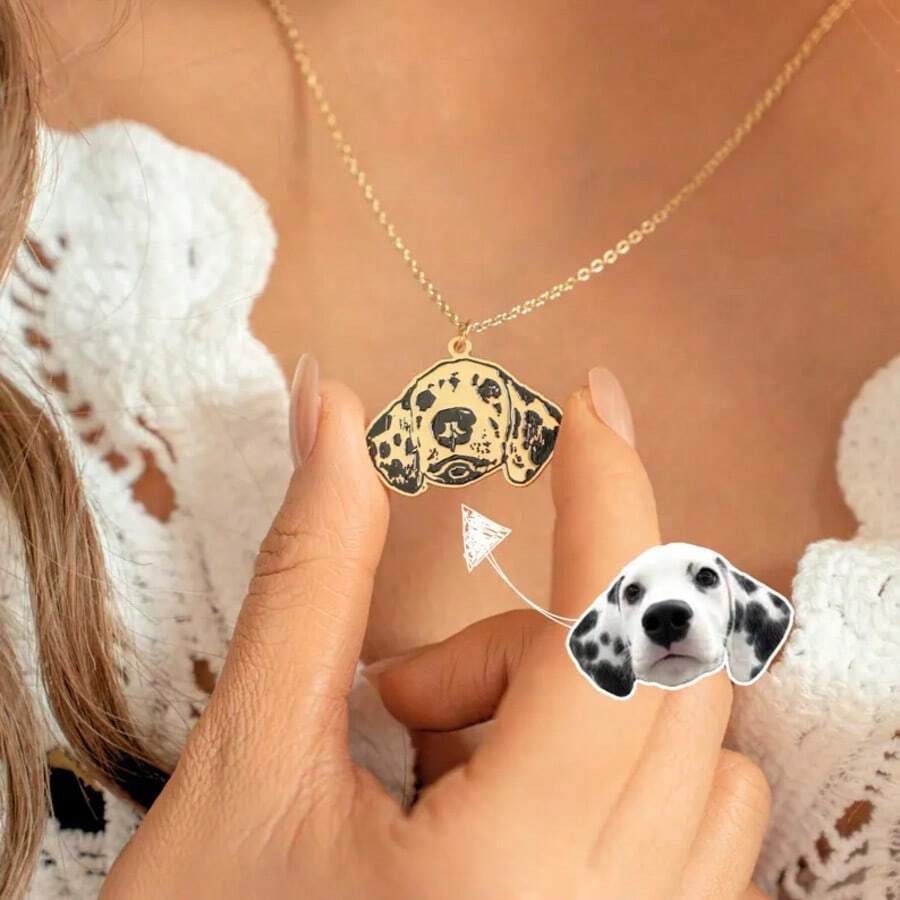 personalized pet photo dog tag