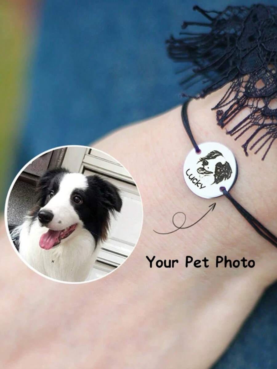 personalized pet photo dog tag