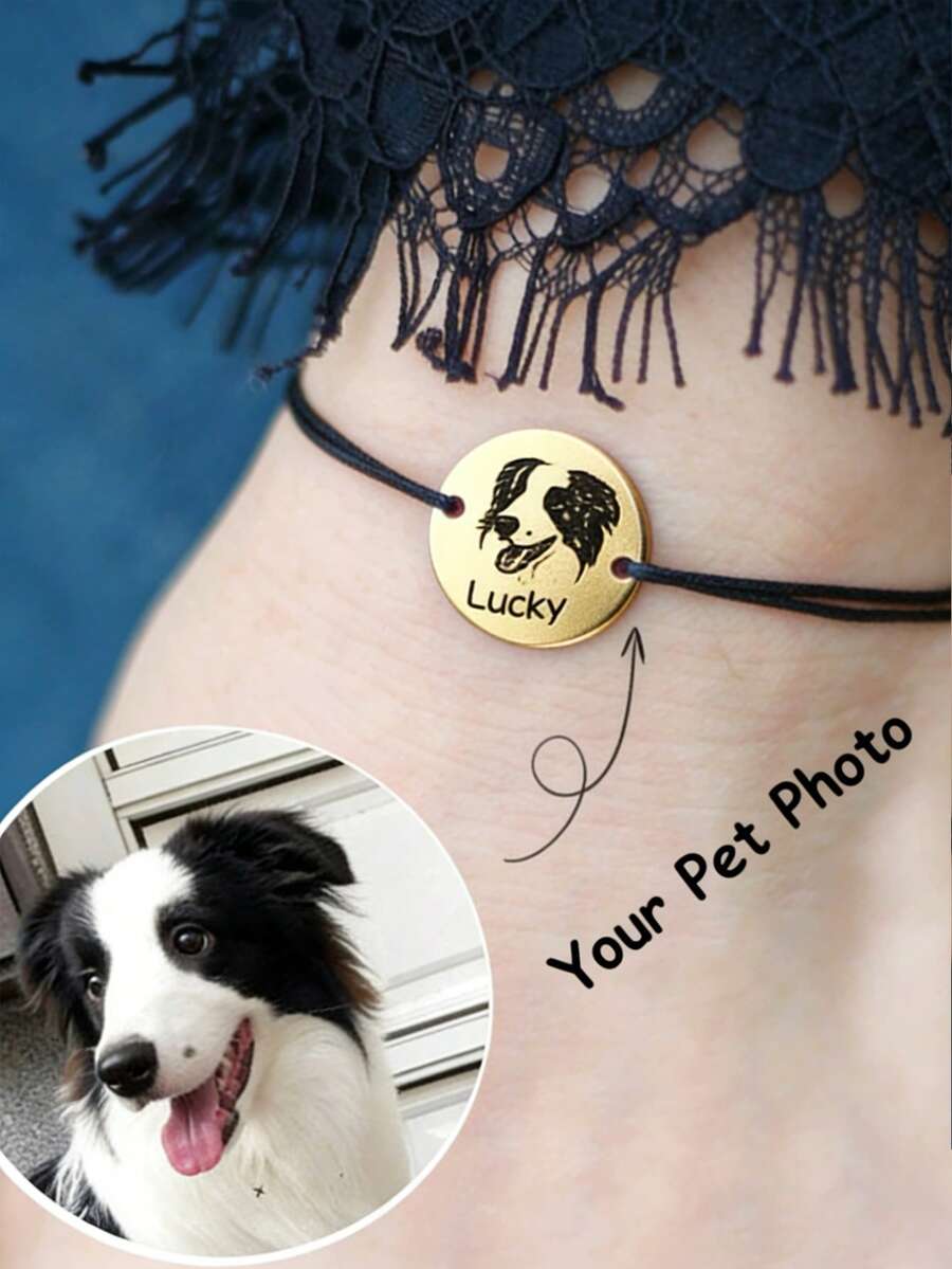 personalized pet photo dog tag