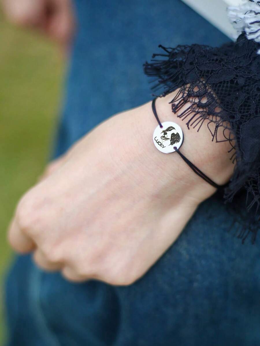 personalized pet photo dog tag