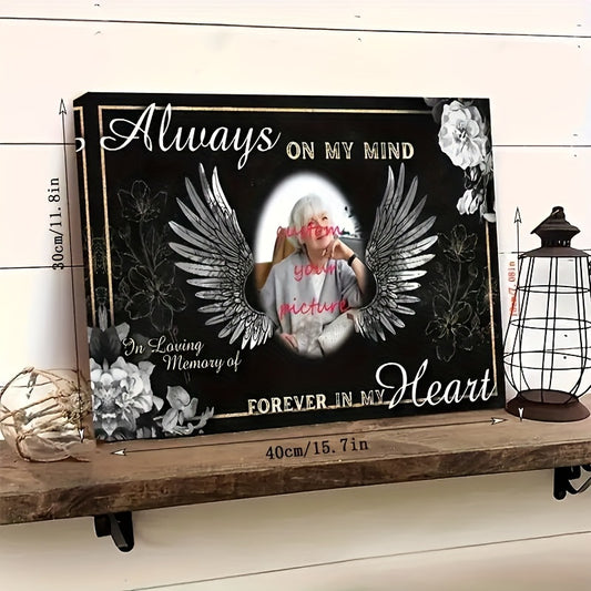 Custom Wooden Frame Canvas Painting – Personalized Wall Art