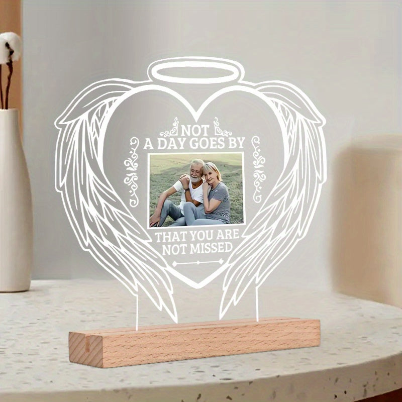 Personalized Acrylic Photo Plaque – Custom Memorial Keepsake Gift