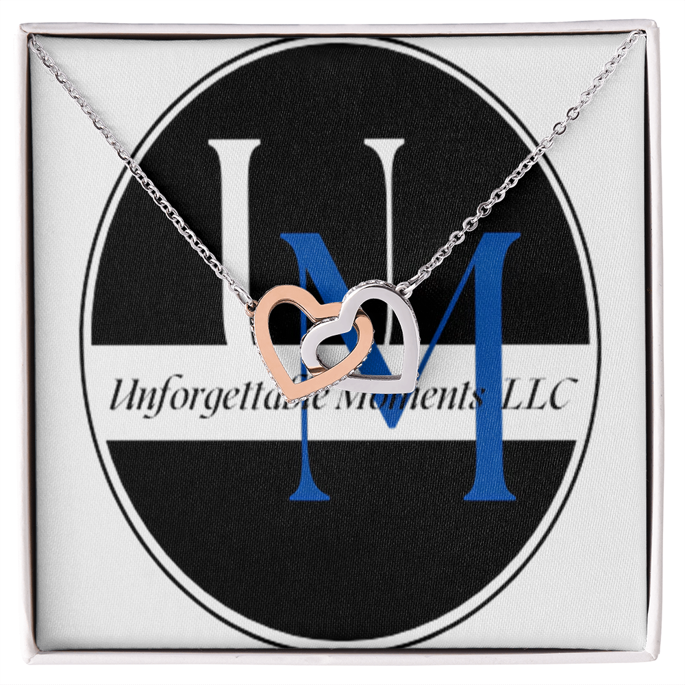 Interlocking Hearts Necklace for Women