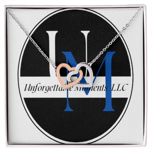 Interlocking Hearts Necklace for Women