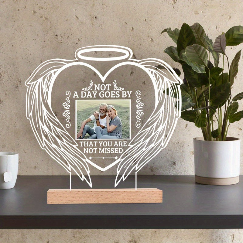 Personalized Acrylic Photo Plaque – Custom Memorial Keepsake Gift