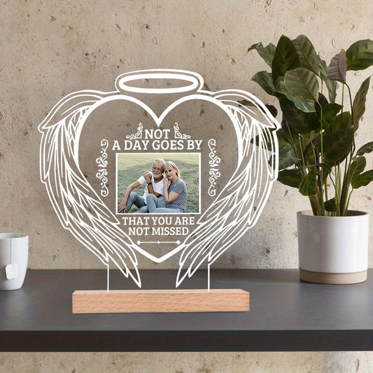Personalized Acrylic Photo Plaque – Custom Memorial Keepsake Gift