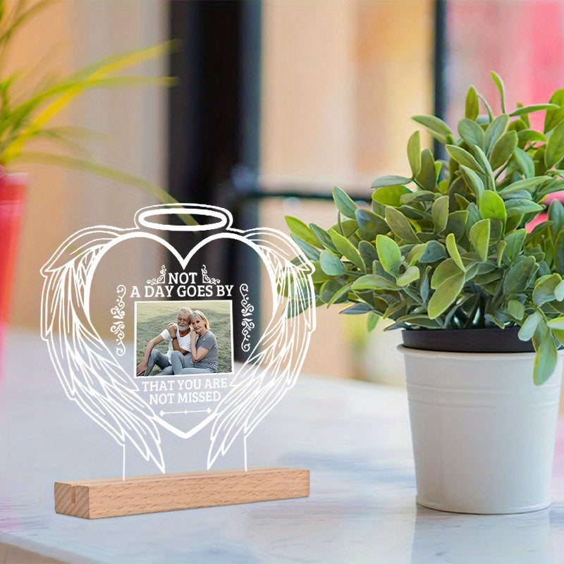 Personalized Acrylic Photo Plaque – Custom Memorial Keepsake Gift