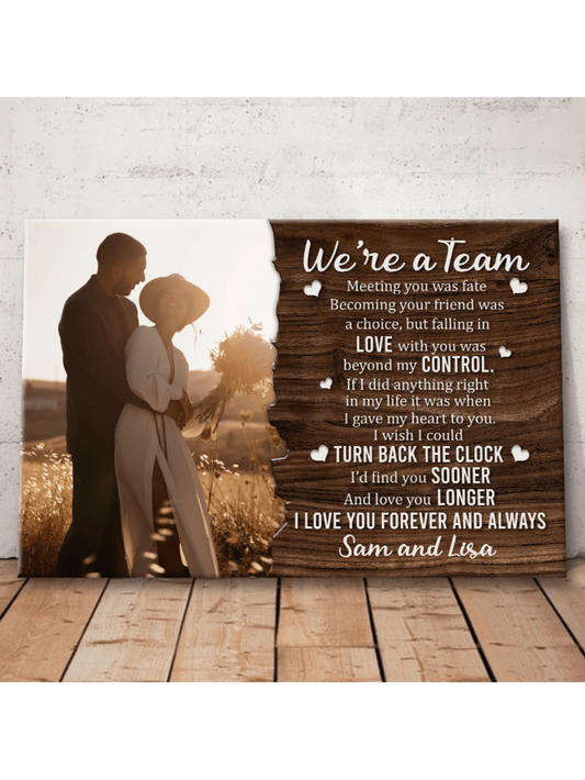 Custom Wooden Canvas Wall Art – “God Sees You” Photo Print