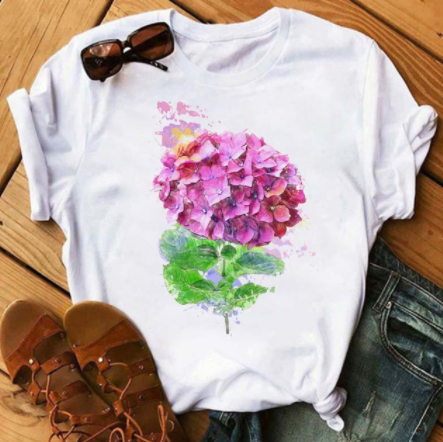 Floral Print T-Shirt Womens