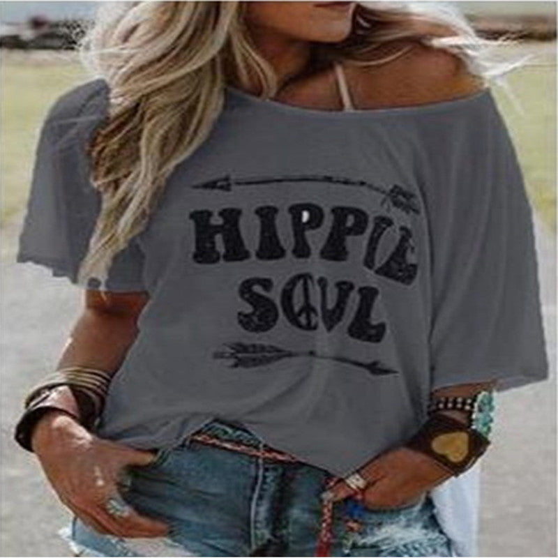 Womens " Hippie Soul " Short Sleeve