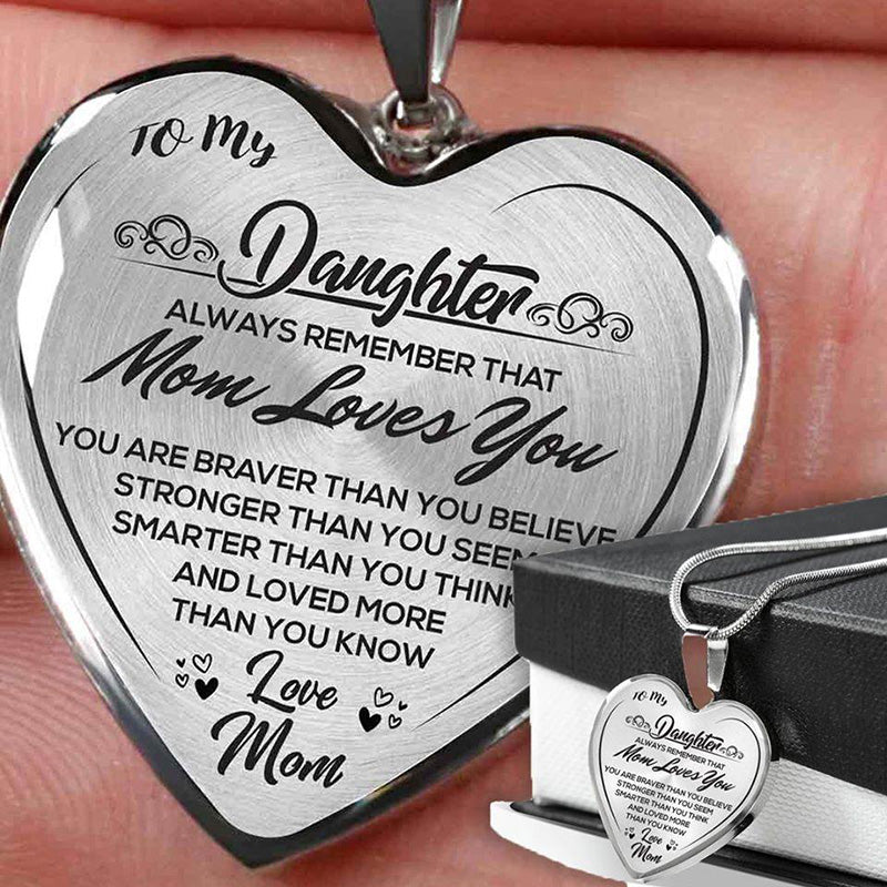 Daughter Necklace for Mom 