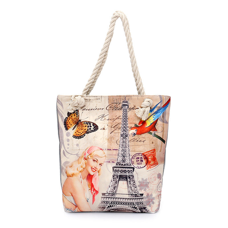 The new woman shopping bag canvas printing