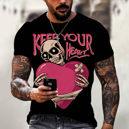Skull Print T-Shirt 