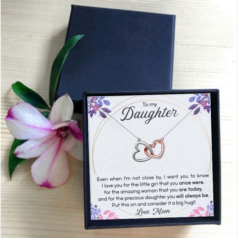 To My Daughter Love Jewelry Message Box