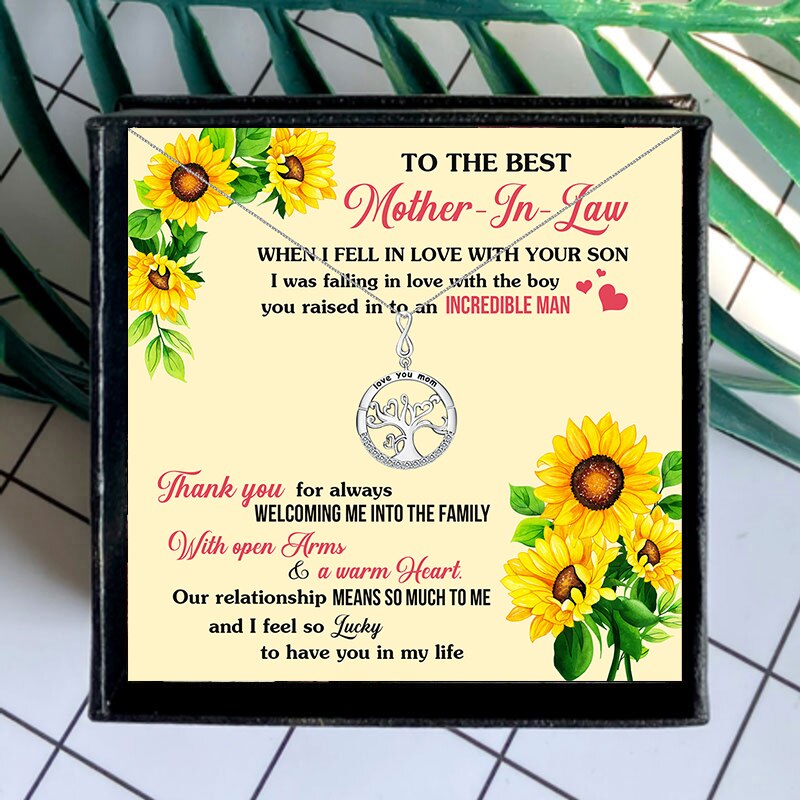 To The Best Mother-In-Law Love message Jewelry Box