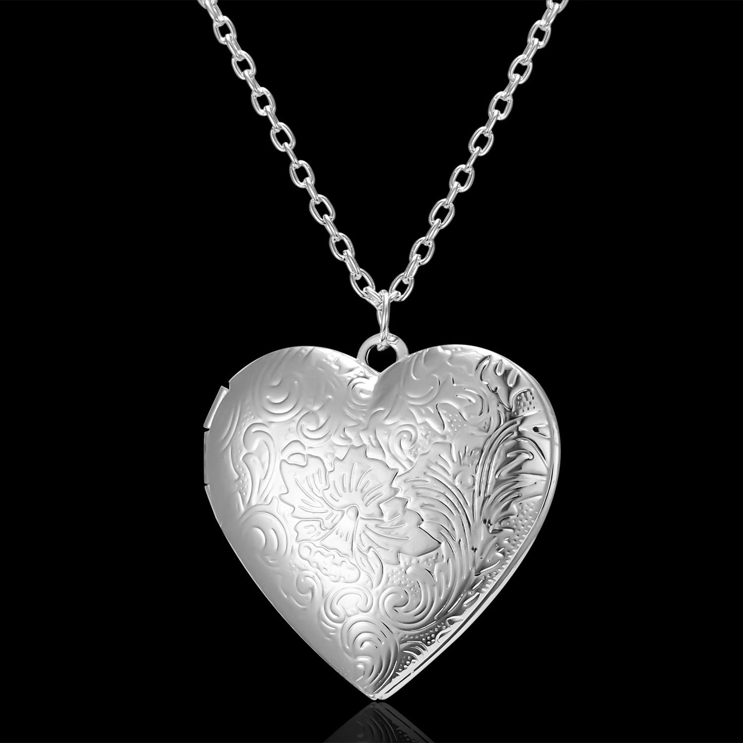 Heart Photo Locket Necklace 