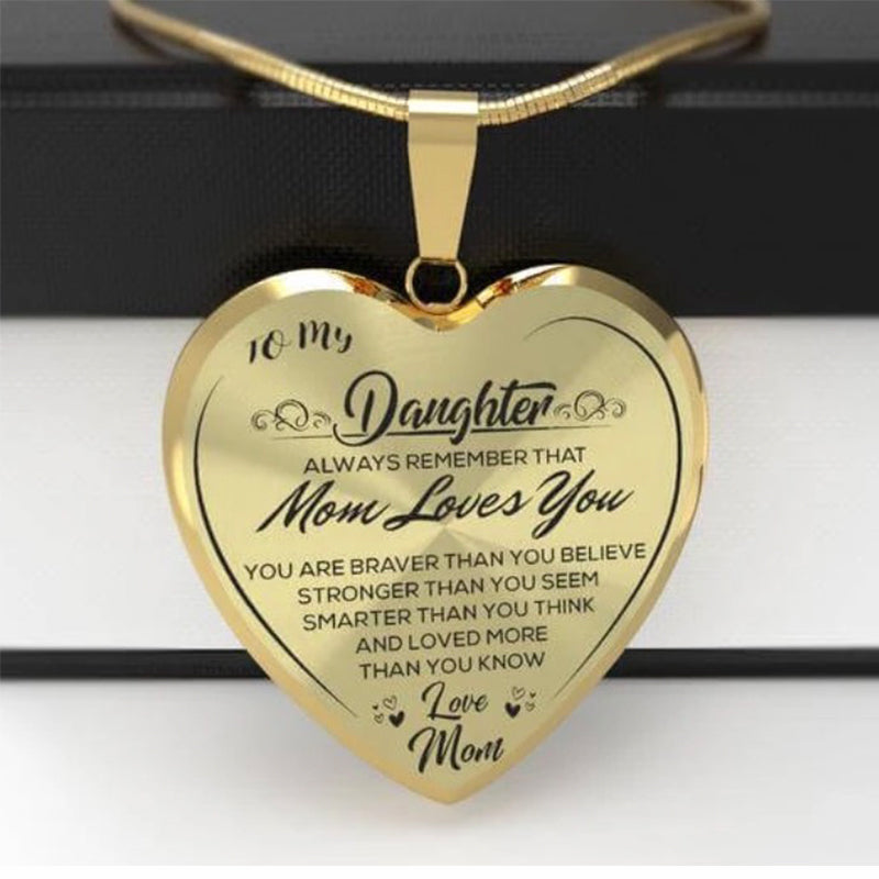 Daughter Necklace for Mom 