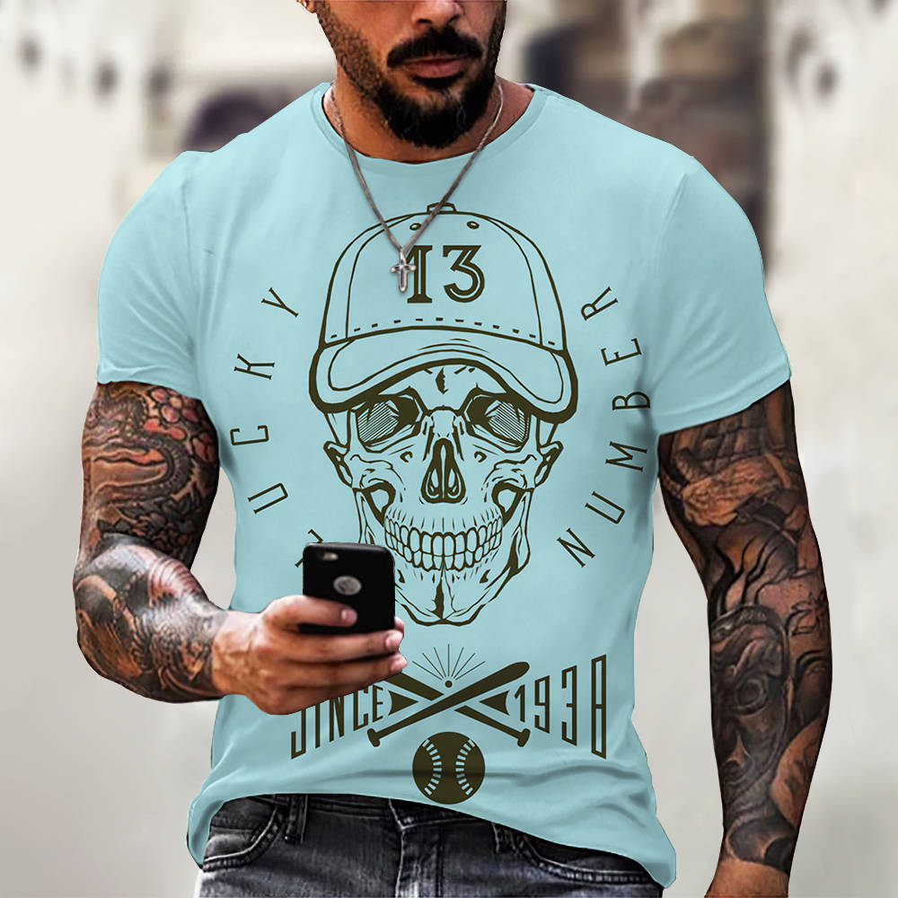 Skull Print T-Shirt 